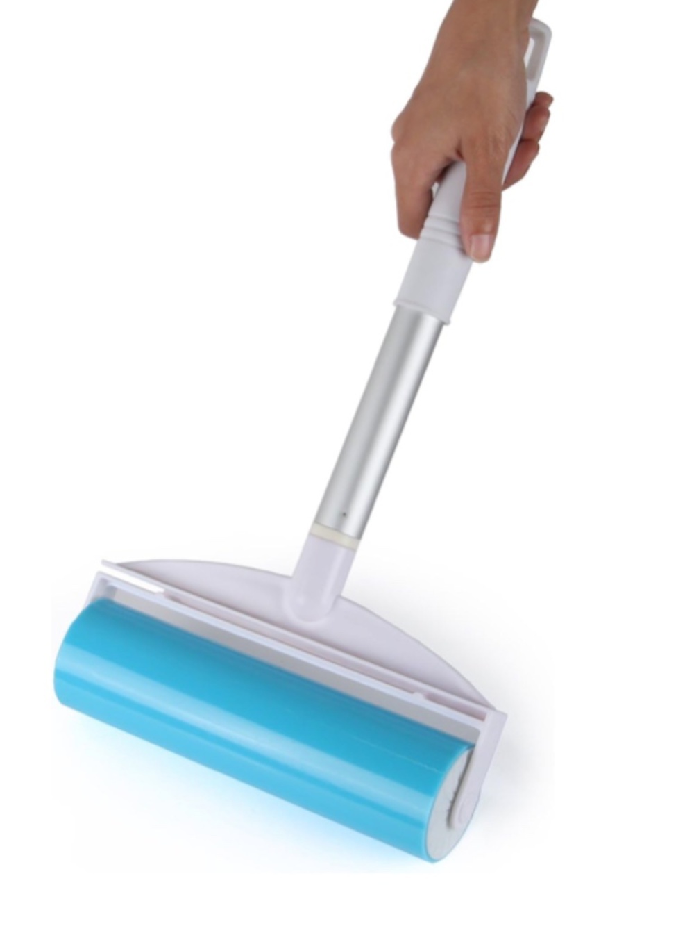 Reusable Sticky Lint Roller Set Pet Hair Remover Blue Large 8” Washable